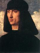 BELLINI, Giovanni, Portrait of a Young Man  68lkj